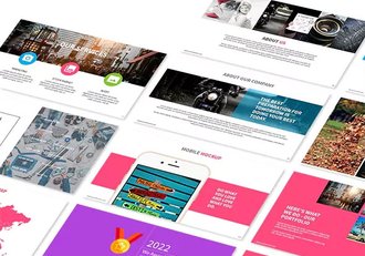 182页炫彩商务多用途PPT模板 - 顶尖PPT