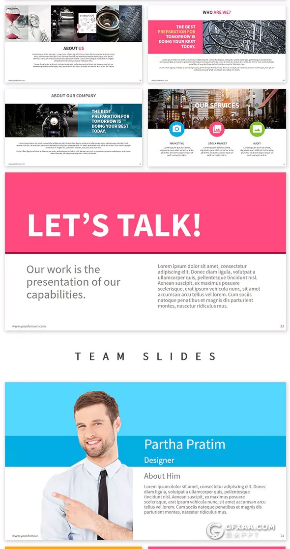 182页炫彩商务多用途PPT模板 - 顶尖PPT