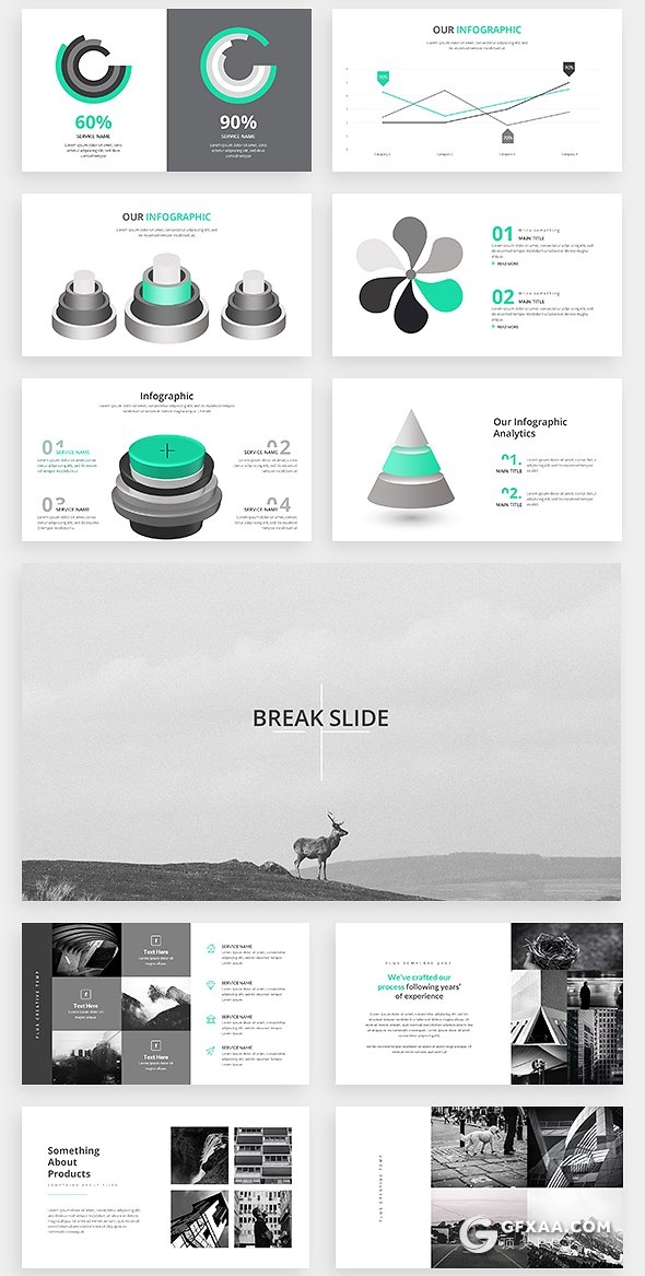 77页欧美高逼格多用途商务PPT模板 - 顶尖PPT