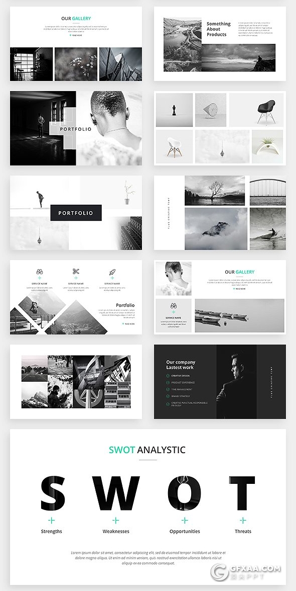 77页欧美高逼格多用途商务PPT模板 - 顶尖PPT