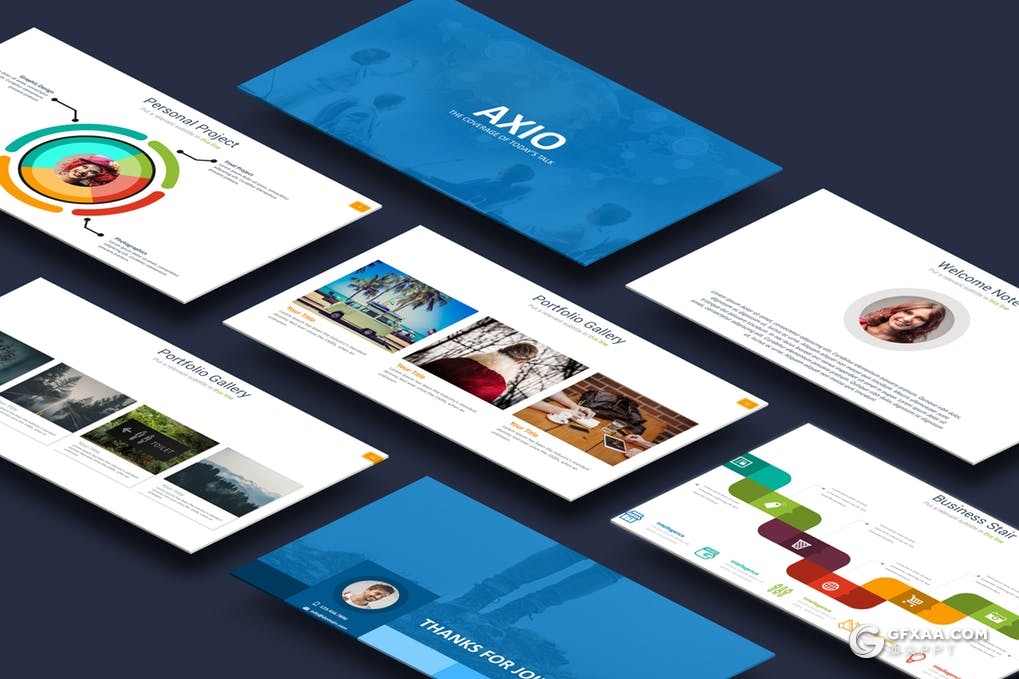 90页欧美风格工作总结计划PPT模板 - 顶尖PPT