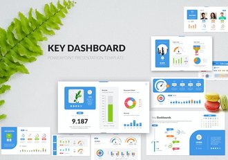 关键数据图形展示分析PPT模板 - 顶尖PPT