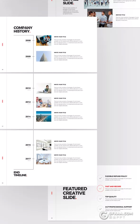 145页扁平化简约大标题展示keynote模板 - 顶尖PPT