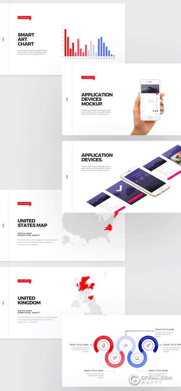 145页扁平化简约大标题展示keynote模板 - 顶尖PPT