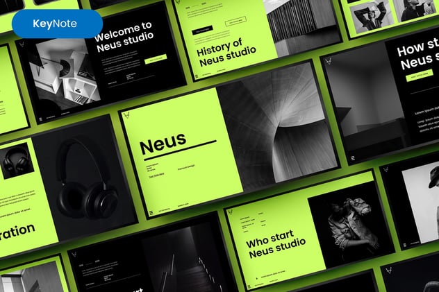 极简风格业务合作产品展示keynote模板 - 顶尖PPT