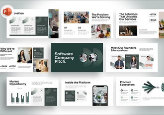 软件公司推介PPT模板 - 顶尖PPT