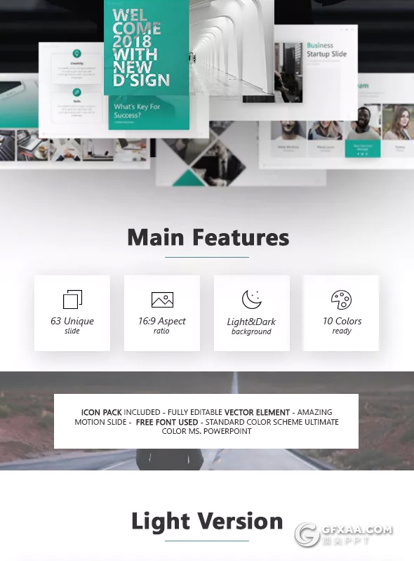 63页高逼格商务多用途ppt模板 10种主题配色 - 顶尖PPT