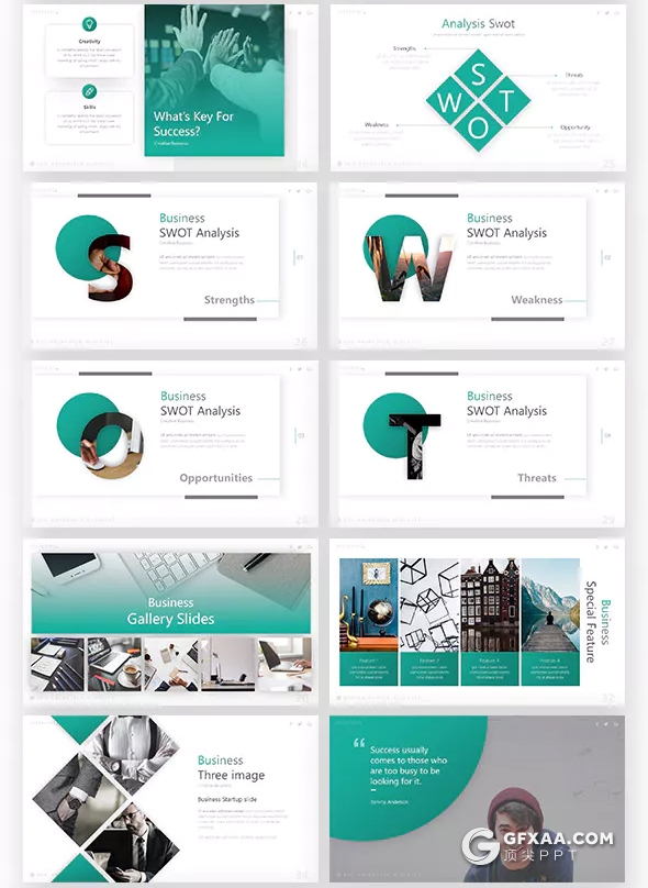 63页高逼格商务多用途ppt模板 10种主题配色 - 顶尖PPT