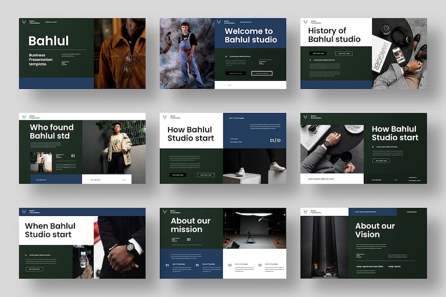 时尚潮流服装设计展示keynote模板 - 顶尖PPT