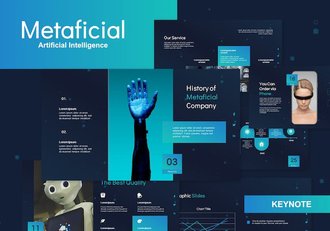 人工智能技术讲述发展方案Keynote模板 - 顶尖PPT