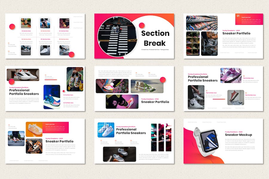 创意潮流服装品牌PPT模板 - 顶尖PPT