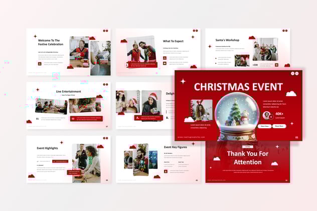 圣诞节活动主题演讲方案Keynote模板 - 顶尖PPT