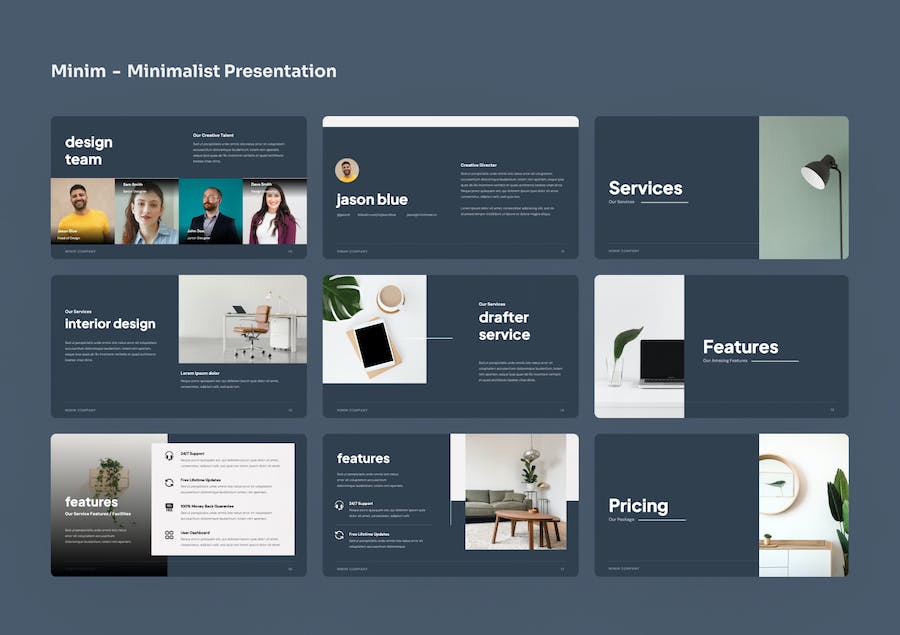 极简设计风格创意展示应用PPT模板 - 顶尖PPT