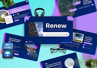 可再生能源绿色环保主题Keynote模板 - 顶尖PPT