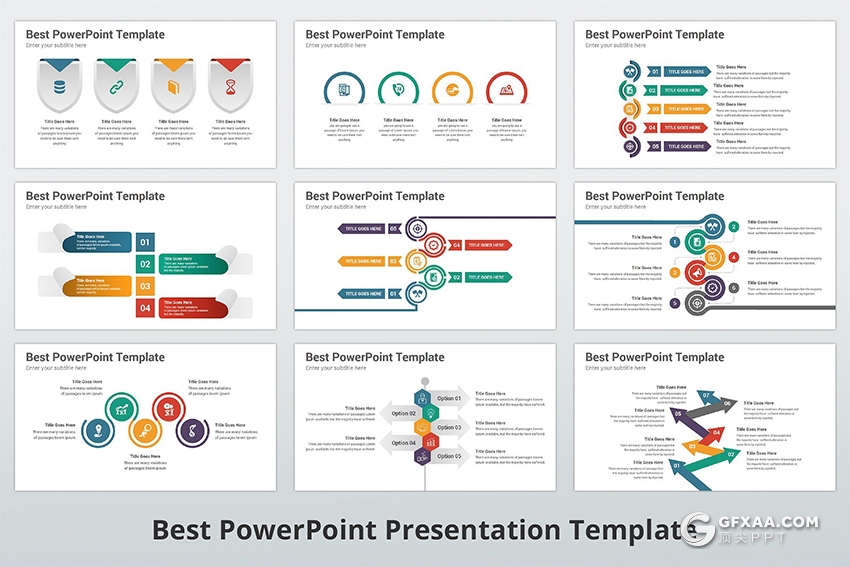 300页国外高端商务风格ppt神作 11种主题配色3种尺寸比例 - 顶尖PPT