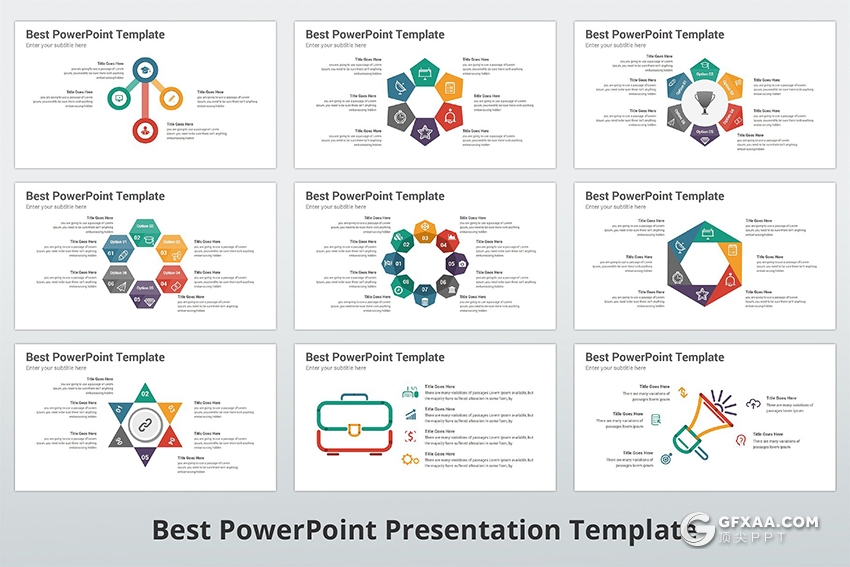 300页国外高端商务风格ppt神作 11种主题配色3种尺寸比例 - 顶尖PPT