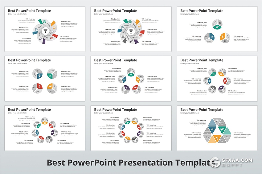 300页国外高端商务风格ppt神作 11种主题配色3种尺寸比例 - 顶尖PPT
