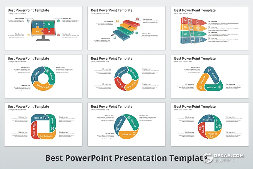 300页国外高端商务风格ppt神作 11种主题配色3种尺寸比例 - 顶尖PPT