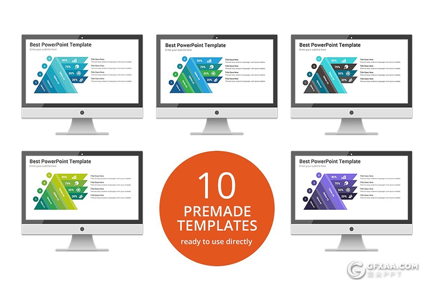 300页国外高端商务风格ppt神作 11种主题配色3种尺寸比例 - 顶尖PPT
