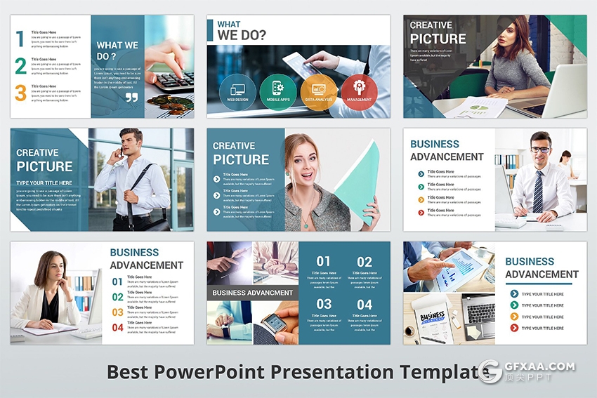 300页国外高端商务风格ppt神作 11种主题配色3种尺寸比例 - 顶尖PPT