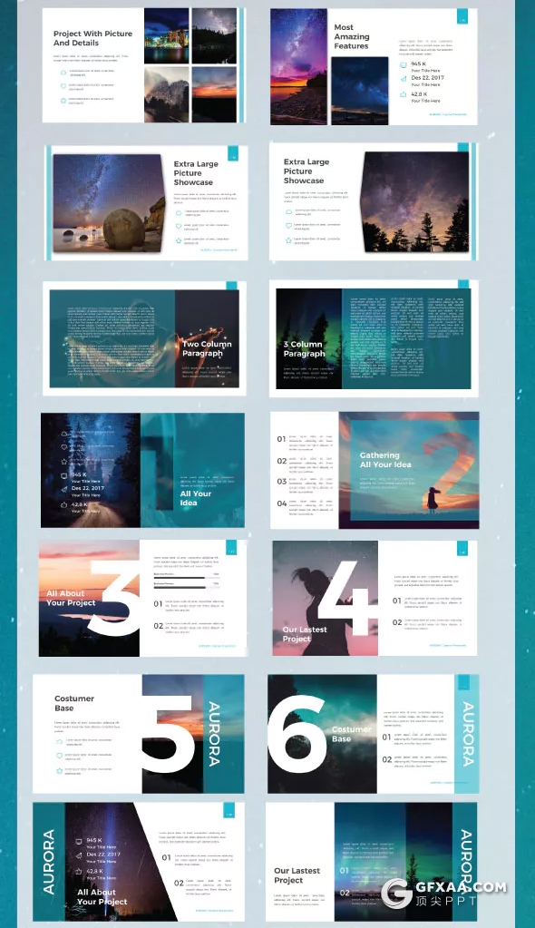 65页极简文艺唯美风格ppt模板 - 顶尖PPT