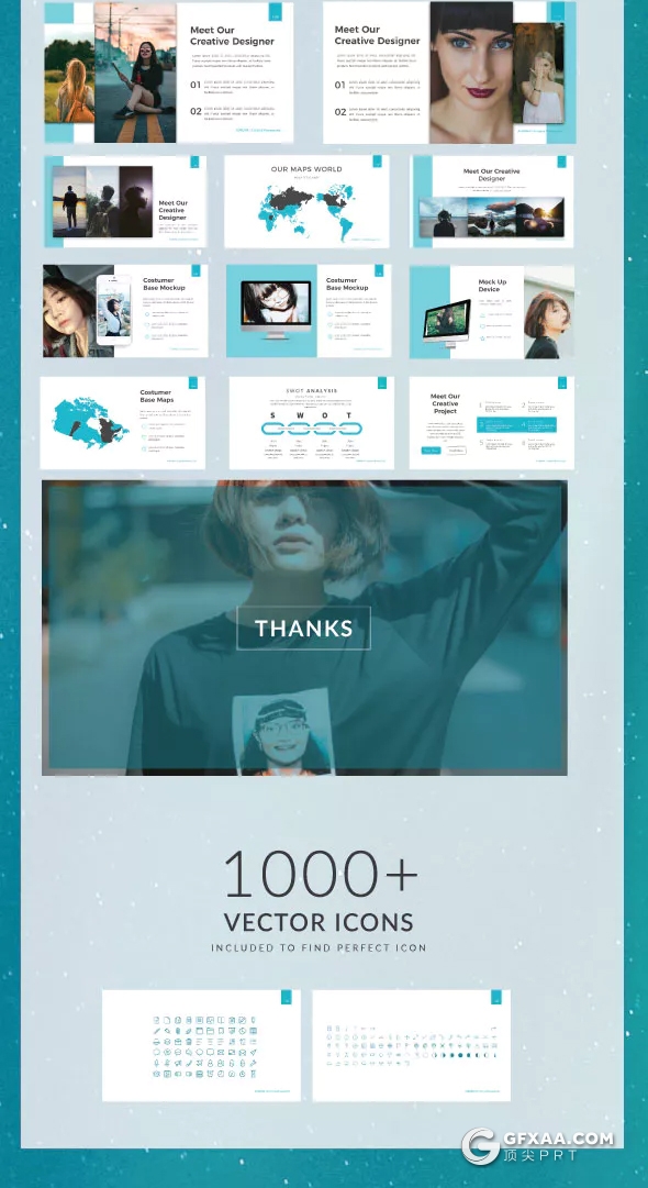 65页极简文艺唯美风格ppt模板 - 顶尖PPT