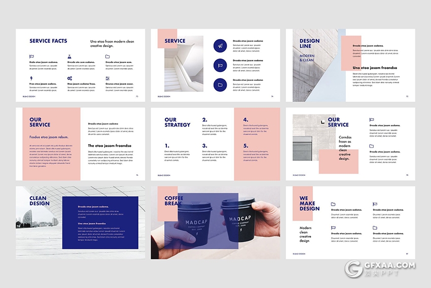 132页极简文艺风格商务多用途ppt模板 附赠20张文艺图片 - 顶尖PPT