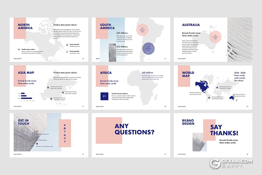 132页极简文艺风格商务多用途ppt模板 附赠20张文艺图片 - 顶尖PPT