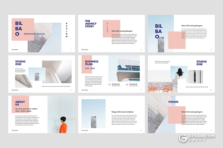 132页极简文艺风格商务多用途ppt模板 附赠20张文艺图片 - 顶尖PPT