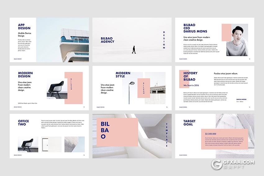 132页极简文艺风格商务多用途ppt模板 附赠20张文艺图片 - 顶尖PPT