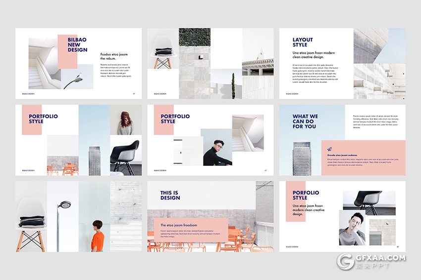 132页极简文艺风格商务多用途ppt模板 附赠20张文艺图片 - 顶尖PPT