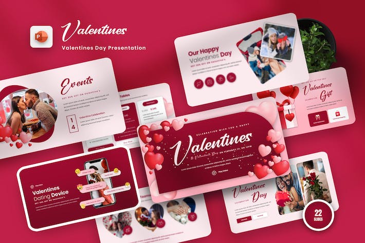 情人节主题PPT模板 - 顶尖PPT