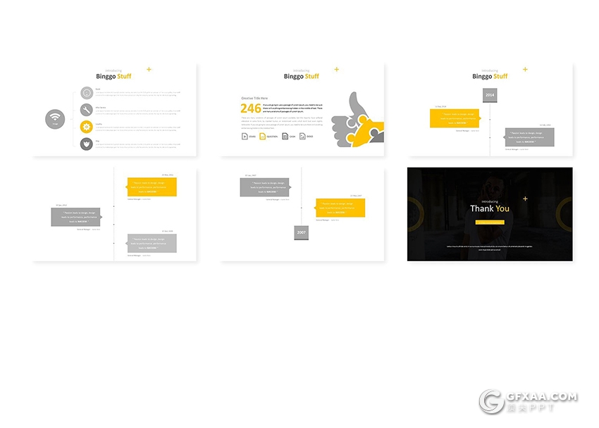 30页国外扁平化商务风格keynote模板 - 顶尖PPT