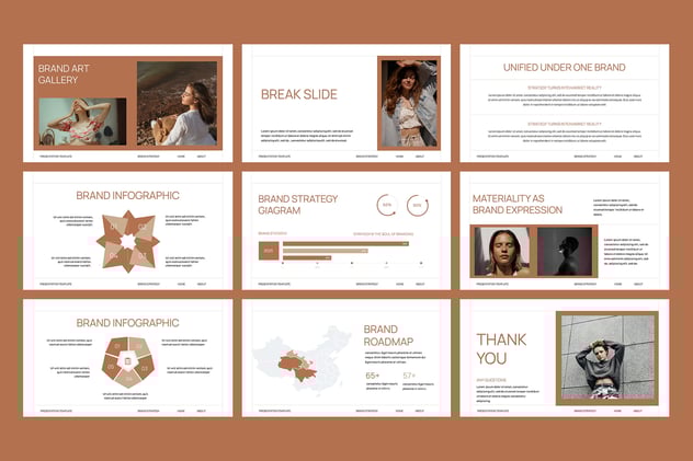 简洁品牌战略规划PPT模板 - 顶尖PPT