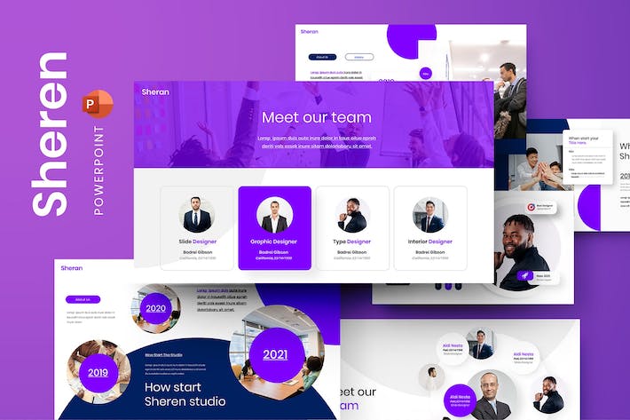 商务团队展示项目合作PPT模板 - 顶尖PPT