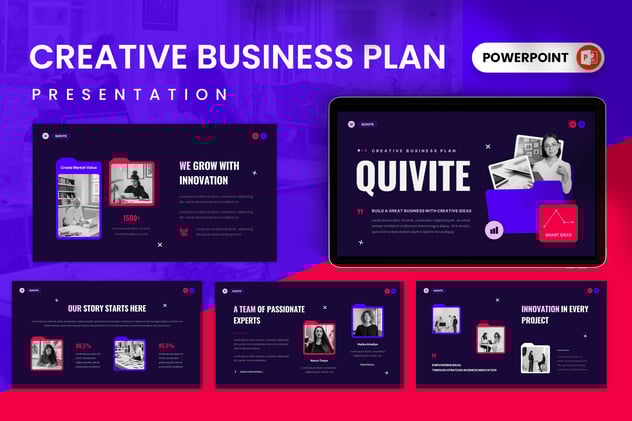 创意商业计划PowerPoint模板 - 顶尖PPT
