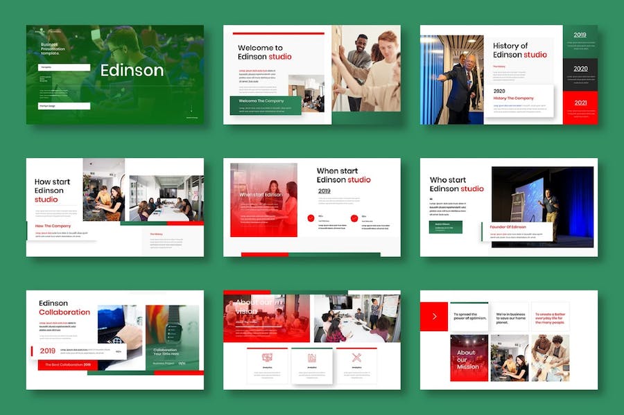 国外商务商业年终工作总结计划企业介绍PPT模板 - 顶尖PPT