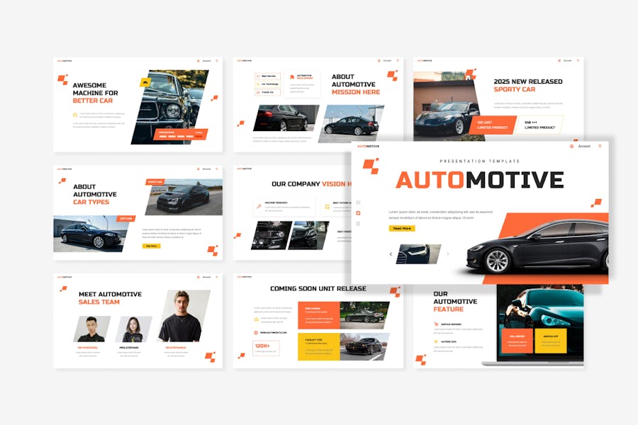 汽车行业竞品分析PPT模板 - 顶尖PPT