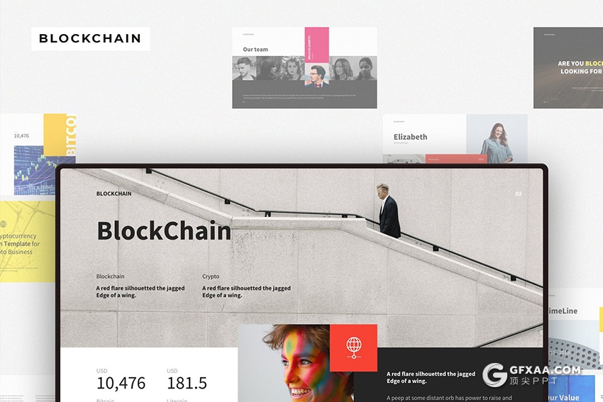 136页国外简约大气炫彩多用途keynote模板 - 顶尖PPT