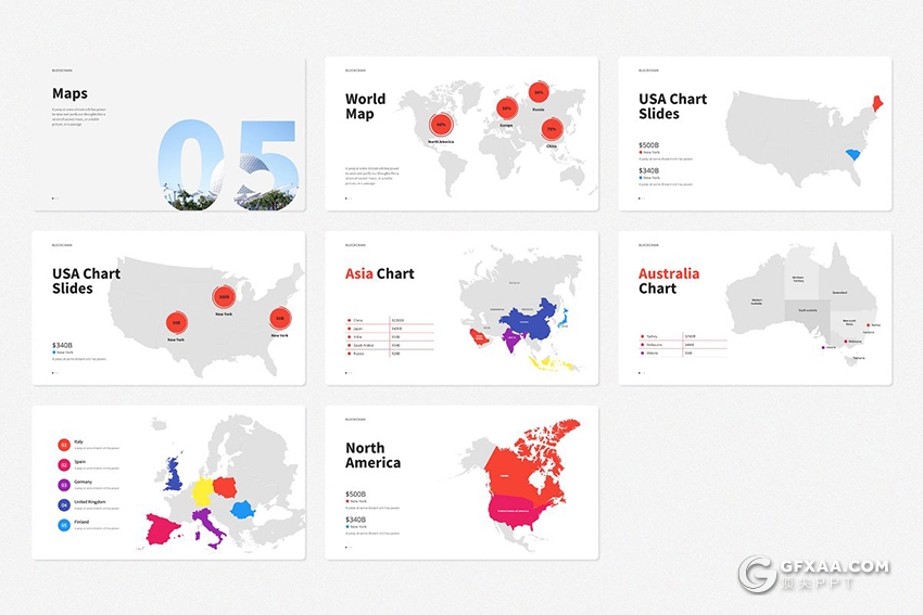 136页国外简约大气炫彩多用途keynote模板 - 顶尖PPT