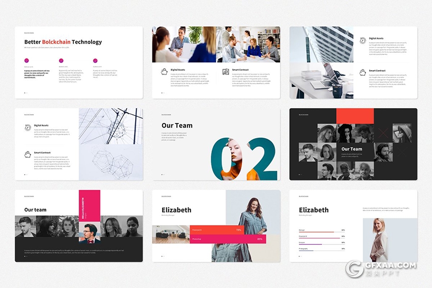 136页国外简约大气炫彩多用途keynote模板 - 顶尖PPT