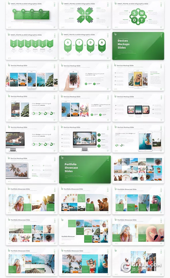 213页精美图形设计高逼格商务ppt模板 10种主题配色 - 顶尖PPT