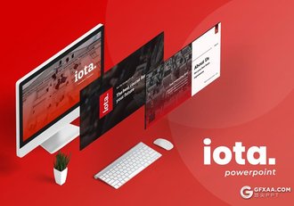 50页欧美红色商务团队介绍ppt模板 - 顶尖PPT