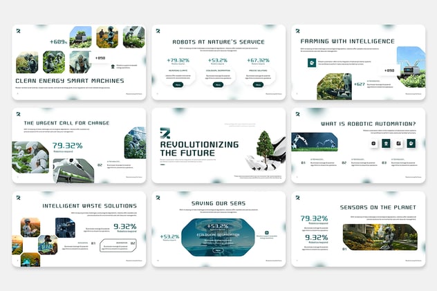 人工智能驱动机器人革命keynote模板 - 顶尖PPT