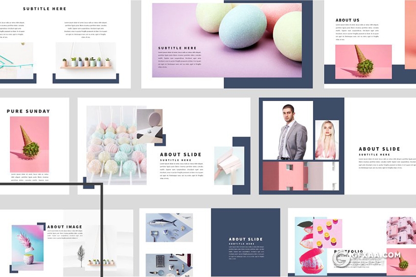 50页极简文艺风格商务多用途ppt模板 - 顶尖PPT