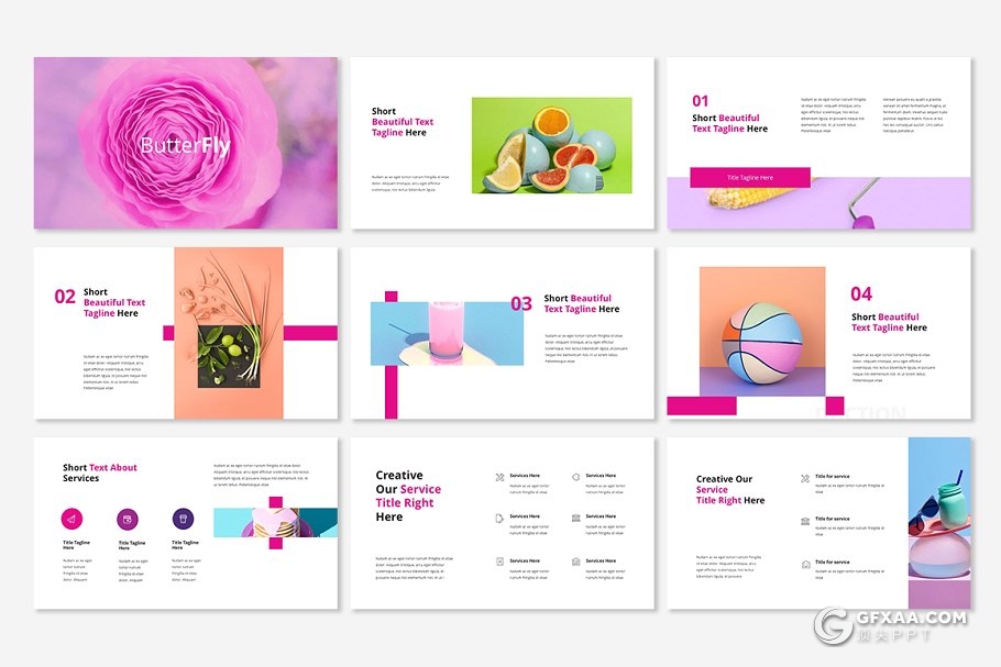 66页紫色文艺商务多用途ppt模板 - 顶尖PPT