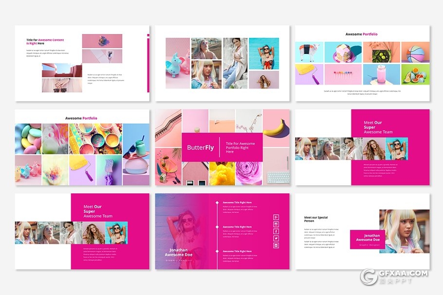 66页紫色文艺商务多用途ppt模板 - 顶尖PPT