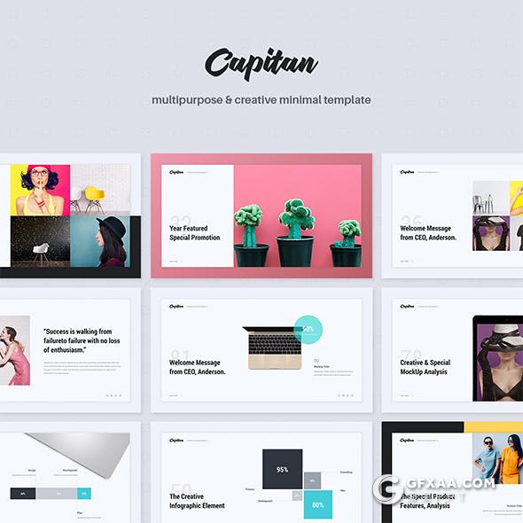 104页欧美简约商务多用途Google Slide模板 - 顶尖PPT