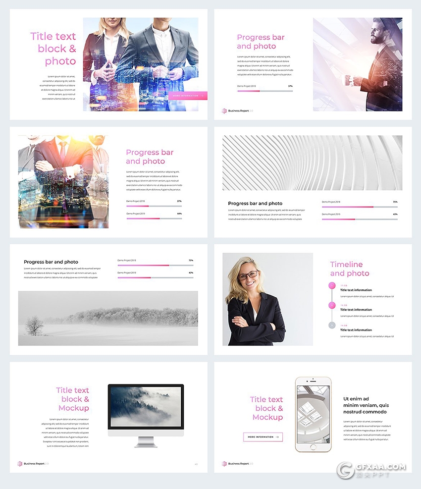 79页创意六边形组合 粉色简约唯美PPT模板 - 顶尖PPT