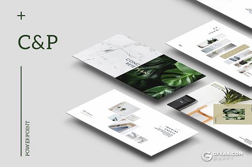 50页简约文艺风格keynote模板 - 顶尖PPT